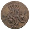 grosz 1765, Kraków, litery V.G. pod monogramem, Plage 39, moneta ze zbioru Soubise-Bisier’a