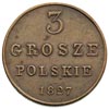 3 grosze 1827, Warszawa, Plage 168, Iger KK.27.3