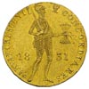 dukat 1831, Warszawa, kropka za pochodnią, złoto 3.50 g, Plage 271, Fr. 114, lekko gięty, ale dość..