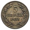 5 groszy 1835, Wiedeń, Plage 296, ciemna patyna