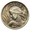 1 złoty 1925, Londyn, Parchimowicz 107.b, ładna ciemna patyna