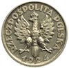 2 złote 1924, Warszawa, Głowa kobiety z kłosami, srebro 10.08 g, znak mennicy na awersie przed dat..