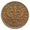 1 grosz 1925, Warszawa, pod napisem GROSZ data 21/V, brąz 1.47 g, Parchimowicz P.102, wybito 1.000..