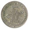 5 marek 1943, Łódź, aluminium, Parchimowicz 14.a, moneta w pudełku ICG z certyfikatem AU 58, ładne
