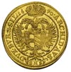 dukat 1690 SHS, Wrocław, złoto 3.44 g, F.u.S. 568, Herinek 308, Fr. 277, lekko gięty, ale ładnie z..