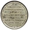 Karol Marcinkowski, medal autorstwa S. Belowa z Poznania 1891 r., Aw: Popiersie w lewo i napis w o..