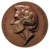 Fryderyk Chopin, medal autorstwa Wacława Szymanowskiego 1899 r., Aw: Głowa w prawo i napis w otoku..