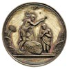 zestaw medali na chrzest, sygn. J. Majnert; srebro 26.64 g, 26.37 g, i 15.57 g, łącznie 3 sztuki w..