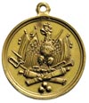 medalik pamiątkowy z Krakowa, Aw: Tarcza dwupolo