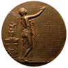 Henryk Sienkiewicz, medal autorstwa W. Trojanowskiego 1900 r., Aw: Popiersie pisarza w lewo i napi..