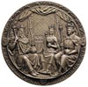 500-lecie Uniwersytetu Jagiellońskiego, medal autorstwa W. Trojanowskiego 1900 r., Aw: Siedzące po..