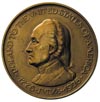 Polska w Hołdzie Stanom Zjednoczonym Ameryki, medal autorstwa J. Aumillera 1926 r., Aw: Popiersia ..
