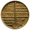budowa kopca Józefa Piłsudskiego, medal autorstwa Jerzego Bandury 1936 r., Aw: Stylizowane postaci..