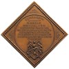Wrocław, medal jubleuszowy Gimnazjum św. Marii Magdaleny 1893 r., Aw: Widok Gimnazjum, po rogach n..