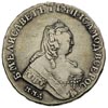 rubel 1754 VVL, Moskwa, Diakov 300, moneta wyczy