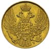 5 rubli 1839 F-X, Petersburg, złoto 6.50 g, Bitkin 16, Fr. 155, bardzo ładne, patyna
