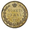 rubel 1846 G-F, Petersburg, Bitkin 208, bardzo ładny, patyna