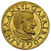 Gabriel Batory 1608-1613, dukat 1613, złoto 3.47 g, Resch 193, Fr. 332, lekko gięte, pięknie zacho..
