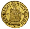 Maciej II 1608-1619, dukat 1612 K-B, Krzemnica, złoto 3.49 g, Huszar 1082, Fr. 81, wyśmienity