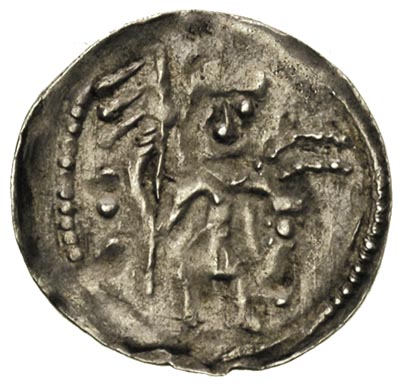 Bolesław Kędzierzawy 1146-1173, denar, Aw: Dwaj 