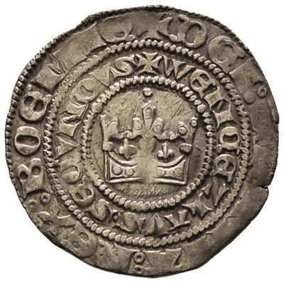 Wacław II 1300-1305, grosz praski, Kutna Hora, A
