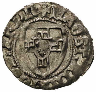 Henryk I von Plauen 1410-1414, szeląg, Aw: Tarcz
