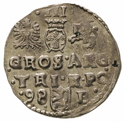 trojak 1598, Bydgoszcz, awers Iger B.98.5.d, rewers Iger B.98.5.c