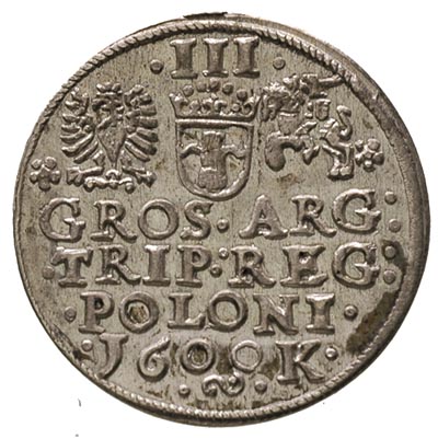 trojak 1600, Kraków, odmiana z popiersiem króla w lewo, Iger K.00.1.a R1