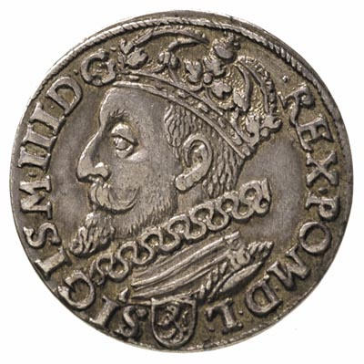 trojak 1601, Kraków, odmiana z popiersiem króla w lewo, Iger K.01.1.a R1, bardzo ładny, patyna