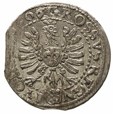 grosz 1606, Kraków, moneta wybita z końca blachy