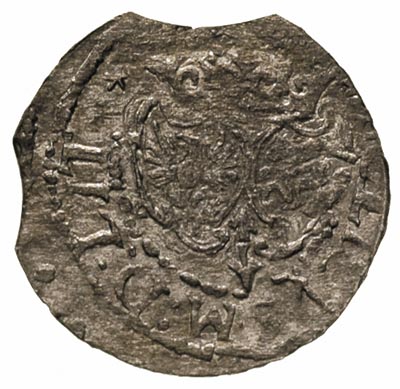szeląg 1618, Wilno, monogram (litera S) odwrócon