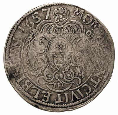 ort 1657, Elbląg, okupacja szwedzka -popiersie K