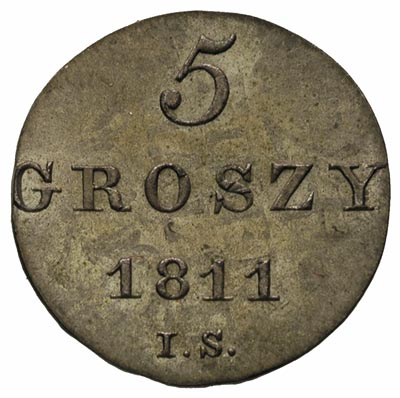 5 groszy 1811 I.S., Warszawa, Plage 94, moneta p