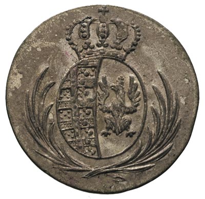 5 groszy 1811 I.B., Warszawa, Plage 96, moneta przebita z 1/24 talara pruskiego, patyna