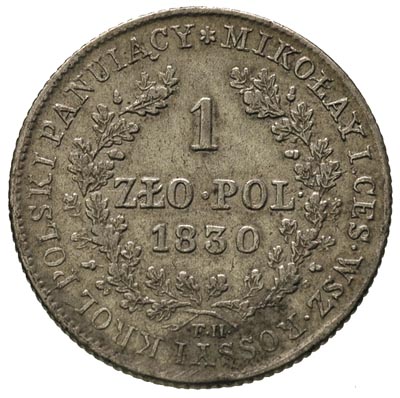 1 złoty 1830, Warszawa, Plage 73, Bitkin 999