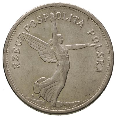 5 zlotych 1928, Warszawa, Nike, Parchimowicz 114
