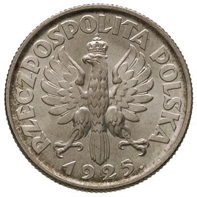 1 złoty 1925, Londyn, Parchimowicz 107.b, piękny