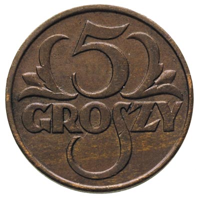 5 groszy 1931, Warszawa, Parchimowicz 103.e, ład