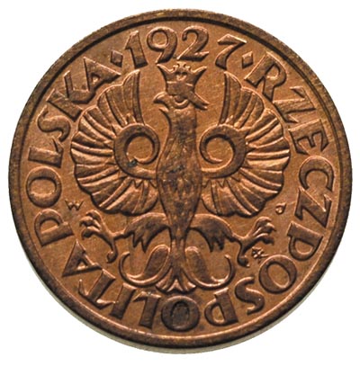 1 grosz 1927, Warszawa, Parchimowicz 101.c, wyśm