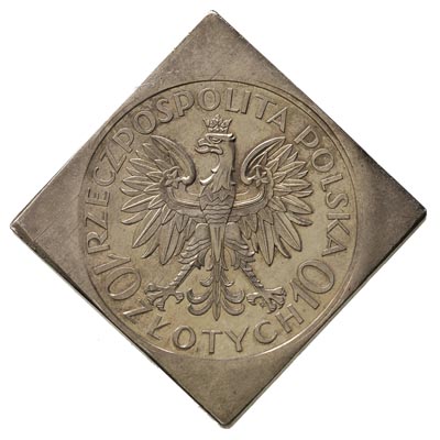 10 złotych 1933, Jan III Sobieski, klipa, na rew