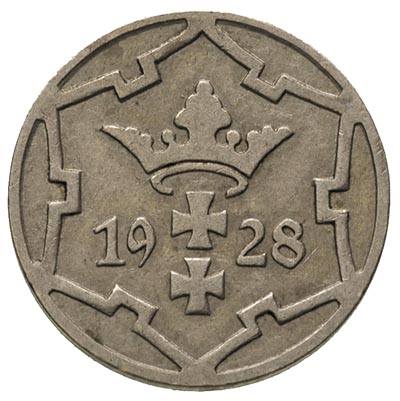 5 fenigów 1928, Berlin, Parchimowicz 55.b, rzadki rocznik