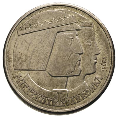 100 złotych 1960, Mieszko i Dąbrówka, na rewersi