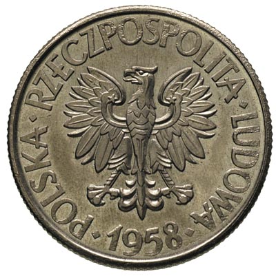 10 złotych 1958, Tadeusz Kościuszko, bez napisu 