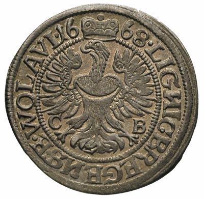 3 krajcary 1668, Brzeg, F.u.S. 1928, patyna