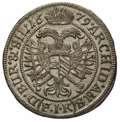 VI krajcarów 1679, Opole, F.u.S. 659, bardzo ładny, patyna