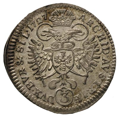 3 krajcary 1727, Wrocław, F.u.S. 894, ładne, nie
