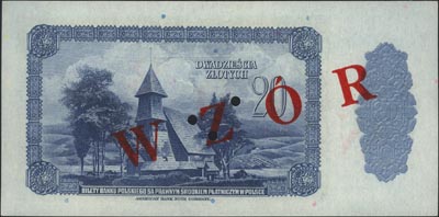 zestaw wzorów banknotów 20 i 50 złotych 20.08.19