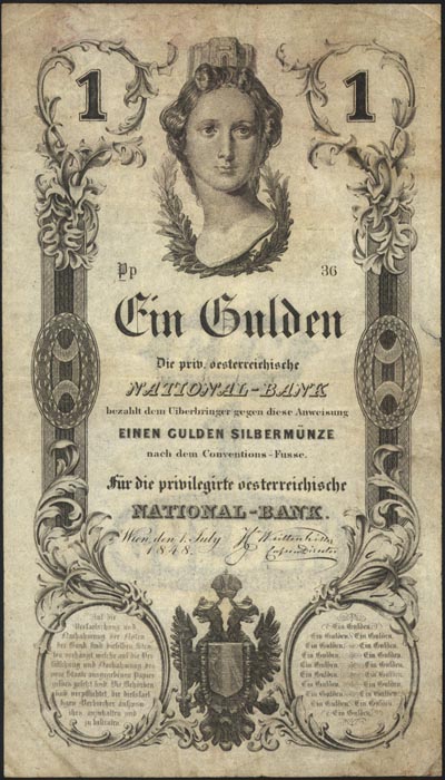 1 gulden 1.07.1848, Pick A81
