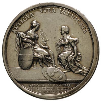 Józef II i Maria Teresa - medal autorstwa  Kraft