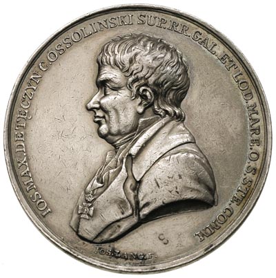 J.M.Ossoliński - medal autorstwa J.Langa 1817 r,